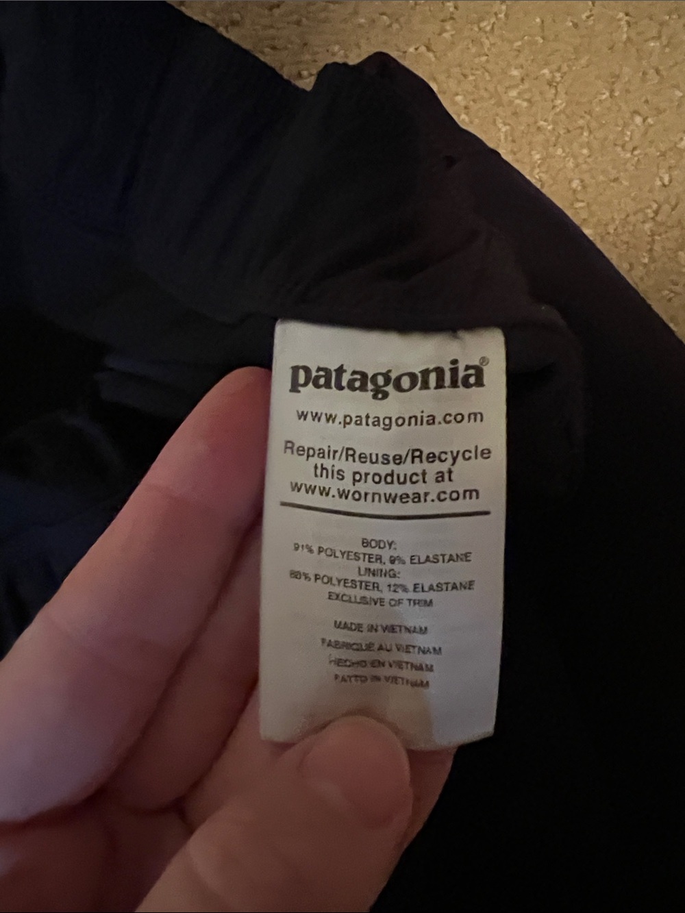 Patagonia Women's Fleetwith Skort, Black Medium - Picture 4 of 7